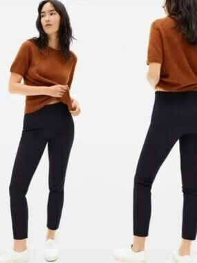Everlane Black Ankle-Length Stretch Crop Pants – Women’s Size 8